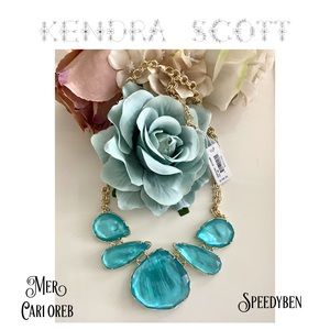 Kendra Scott Kenzie Aqua Illusion Necklace